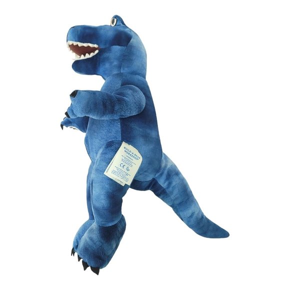 Build A Bear Dinosaur T Rex 17" Plush Stuffed Animal Toy Jurassic Dino Blue BABW - Picture 5 of 12